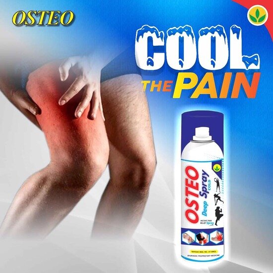 Osteo Deep Spray Cold Instant Pain Relief Spray, 150ml